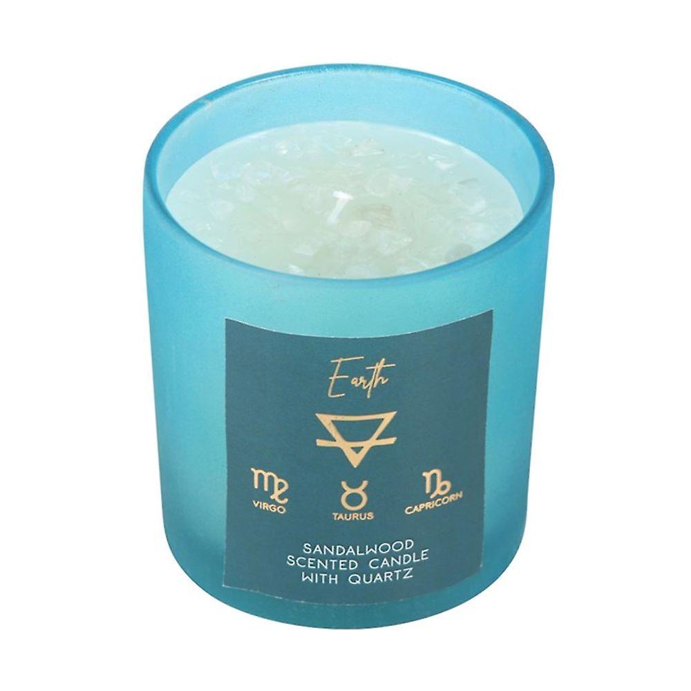 Aarde Element Sandelhout Crystal Chip Kaars