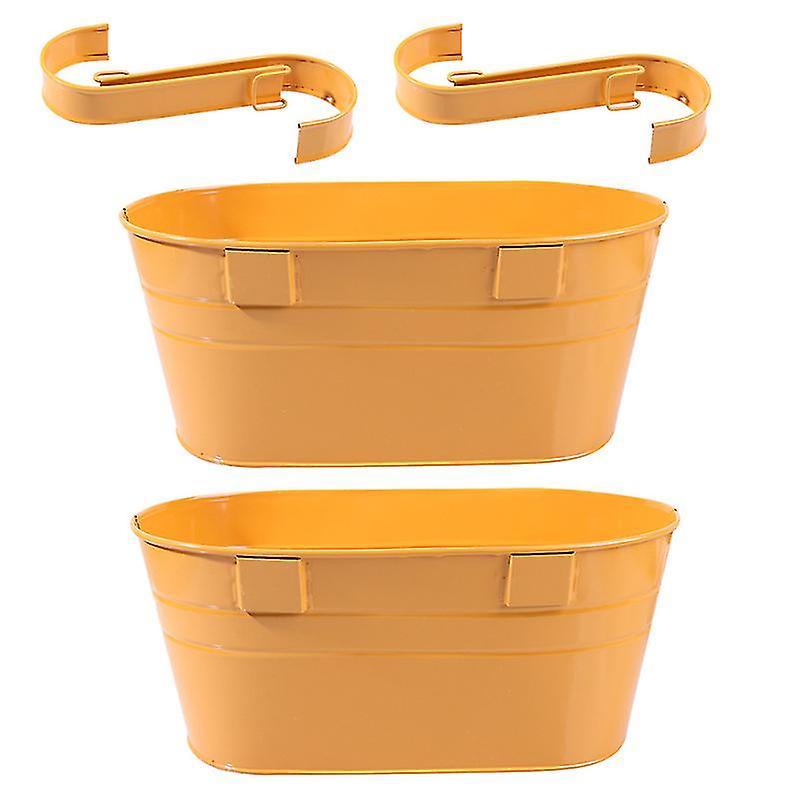 The New 2pcs Iron Empty Pot Bucket