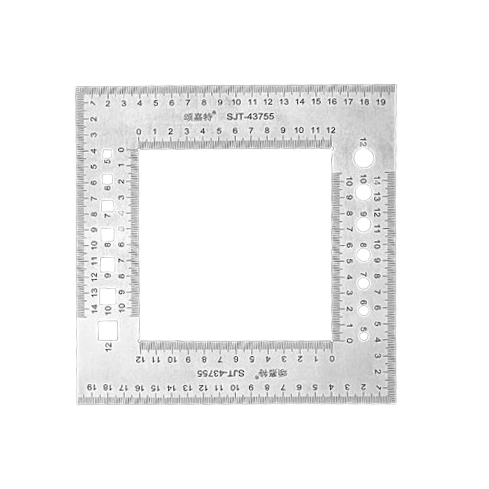 Square Ruler Measurement Ruler for Carpentry Work Work Table Saw Blade 200mm
