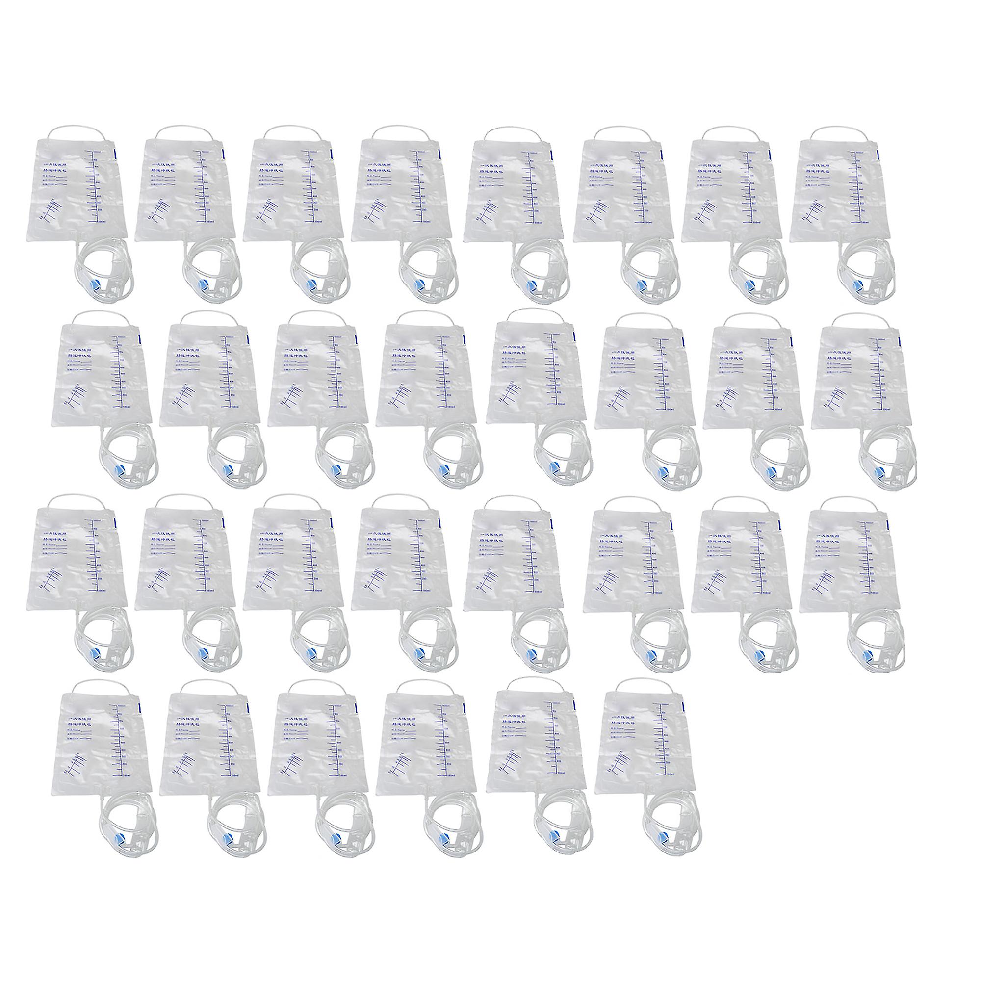 30 x Plastic Enema Detox Bag Kit 1000ml Clear Disposable Cleansing Set