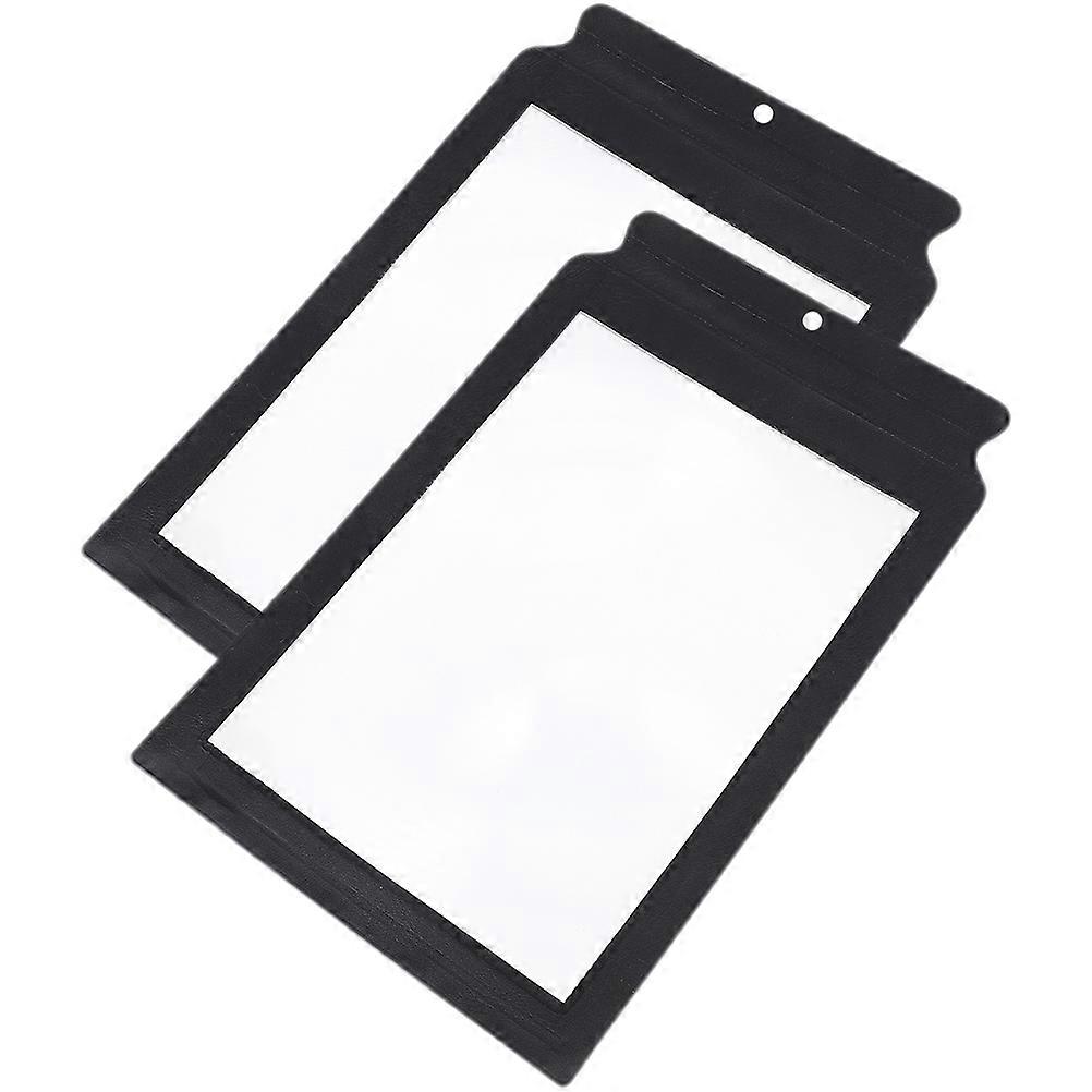 2pcs Full Page Magnifying Glass for Elders Handheld Reading Magnifying Glass Reading Magnifier