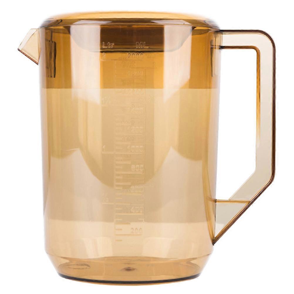 1pc Plastic Juice Kettle Cold Kettle High Temperature Cold Kettle for Home (Tan)