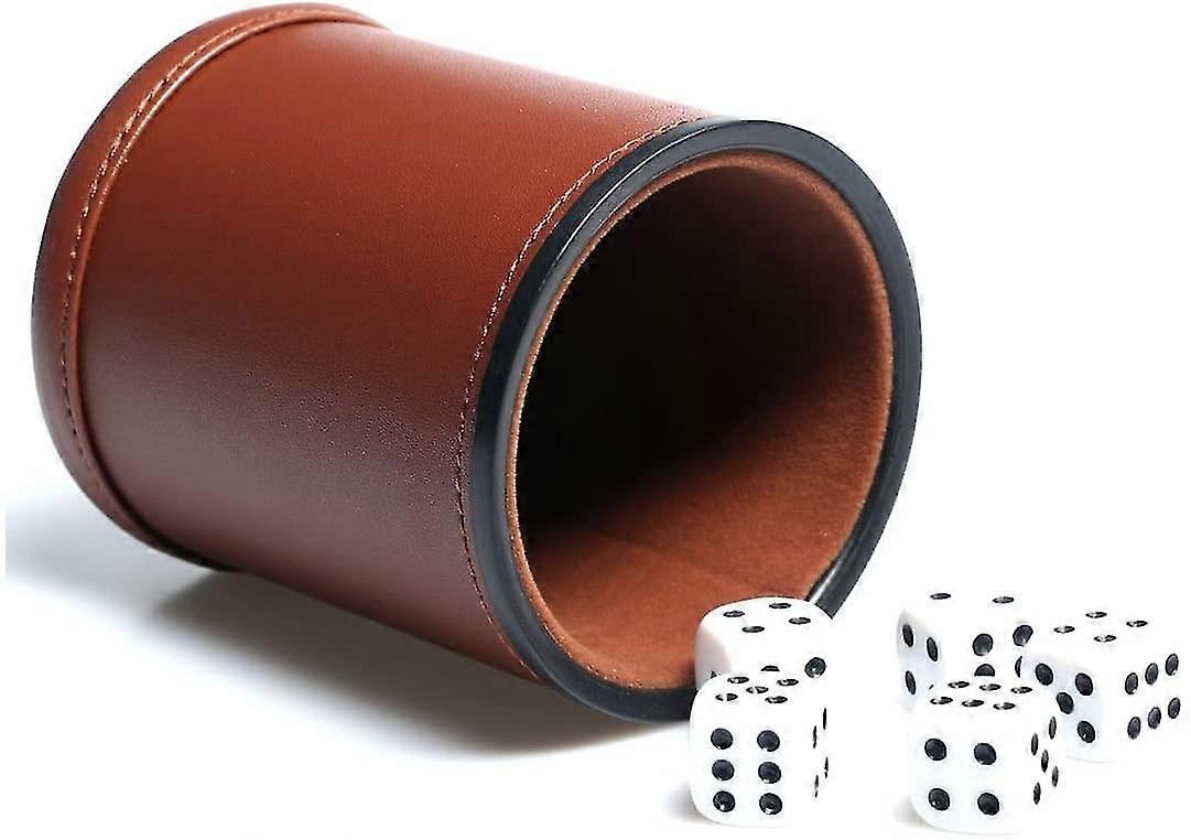 brunt skinn terning kopp flanell stille terning kopp