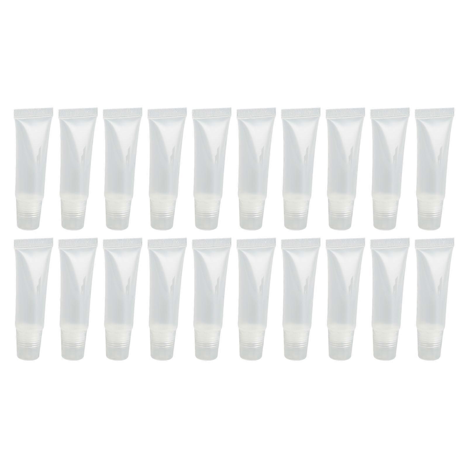 20pcs 10ml Lip Gloss Tubes Professional Refillable Empty Lip Balm Containers For Cosmetics Diy