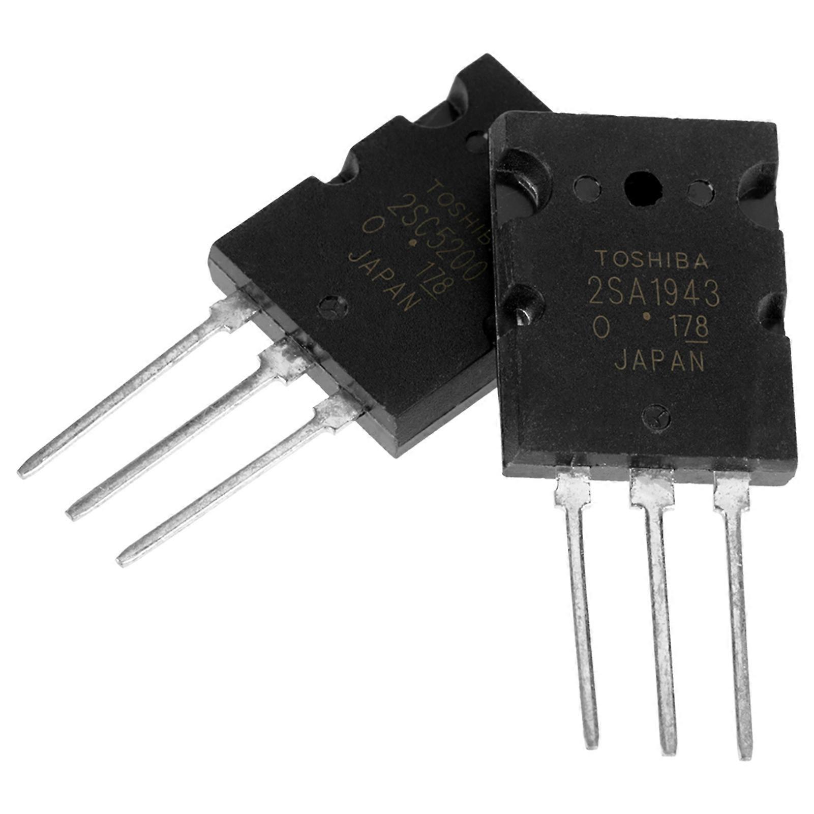 5 Paar Transistoren, 5 Stück 2SA1943-Transistoren und 5 Stück 2SC5200-Transistoren. Elektronische Komponenten, Abgestimmter Audio-Transistor mit Hoher