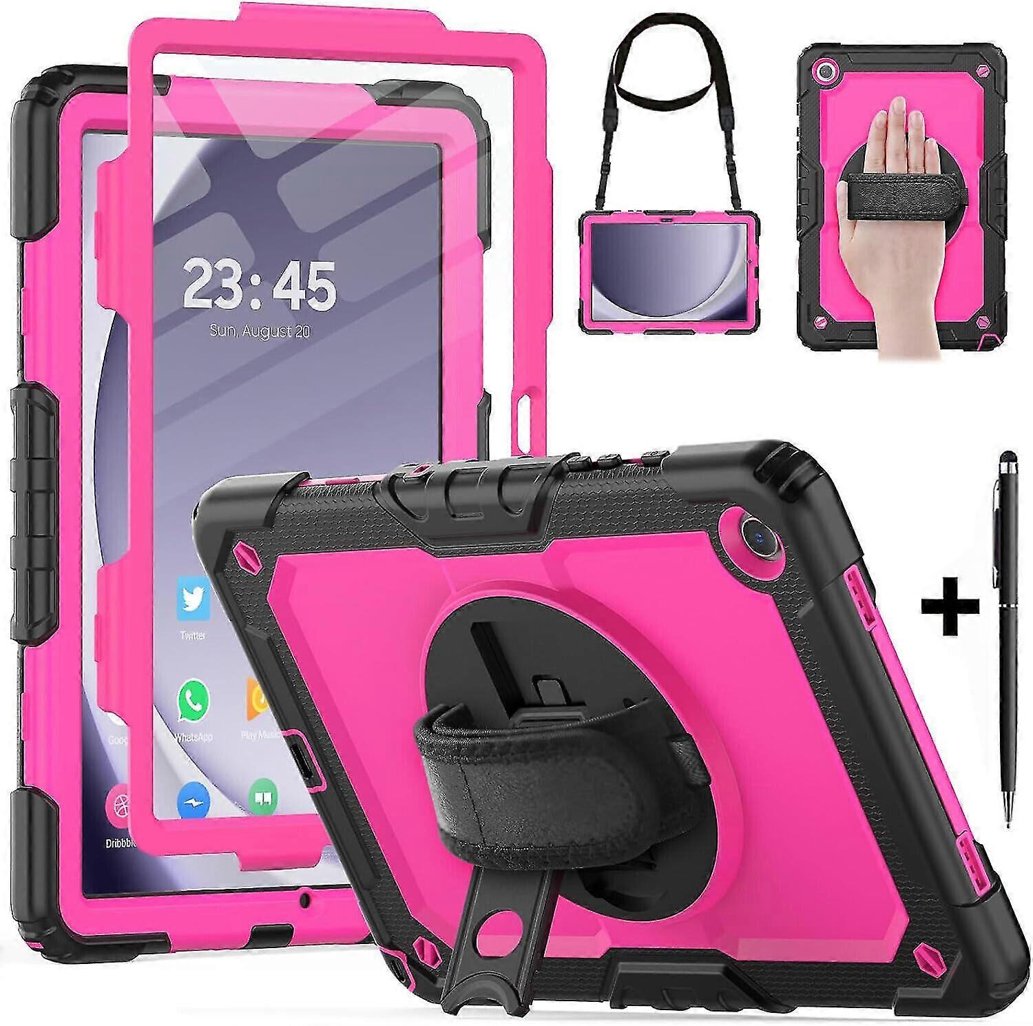 Case For Samsung Galaxy Tab A9 Plus 11 Inch 2023 Sm-x210/x216/x218 With Screen Protector | Full Body Shockproof Cover With Pen Holder Stand Hand Shoul