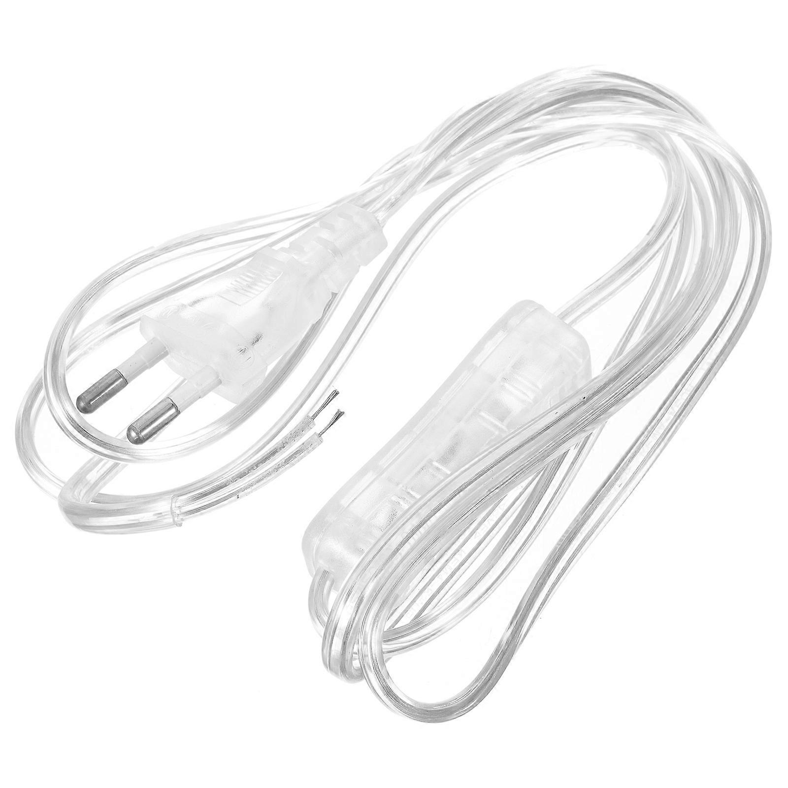 Hanging Light Cord Extension Cable Lamp Cord Switch Powder Cord Copper Extension Cord (EU Plug)