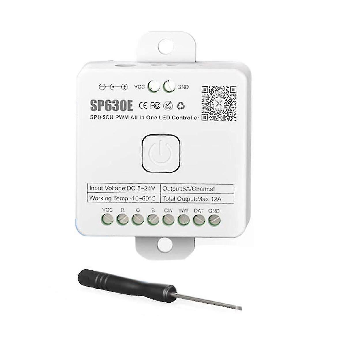 Sp630e Bluetooh Led Controller Support Pwm Monochrome Cct Rgb Rgbw Rgbcct Or Spi Ttl Ic Chip Ws2811