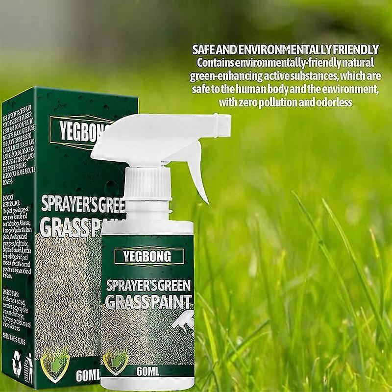Grønn gressmalingsspray langvarig torvmaling forbedrer patchy sovende gulende gress for gressgress