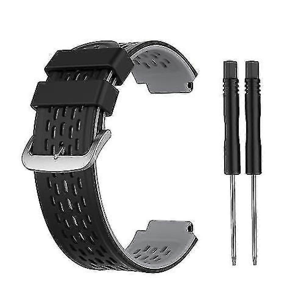 For Garmin Approach S2 / S4 Two-color Silicone Replacement Strap Watchb CIC