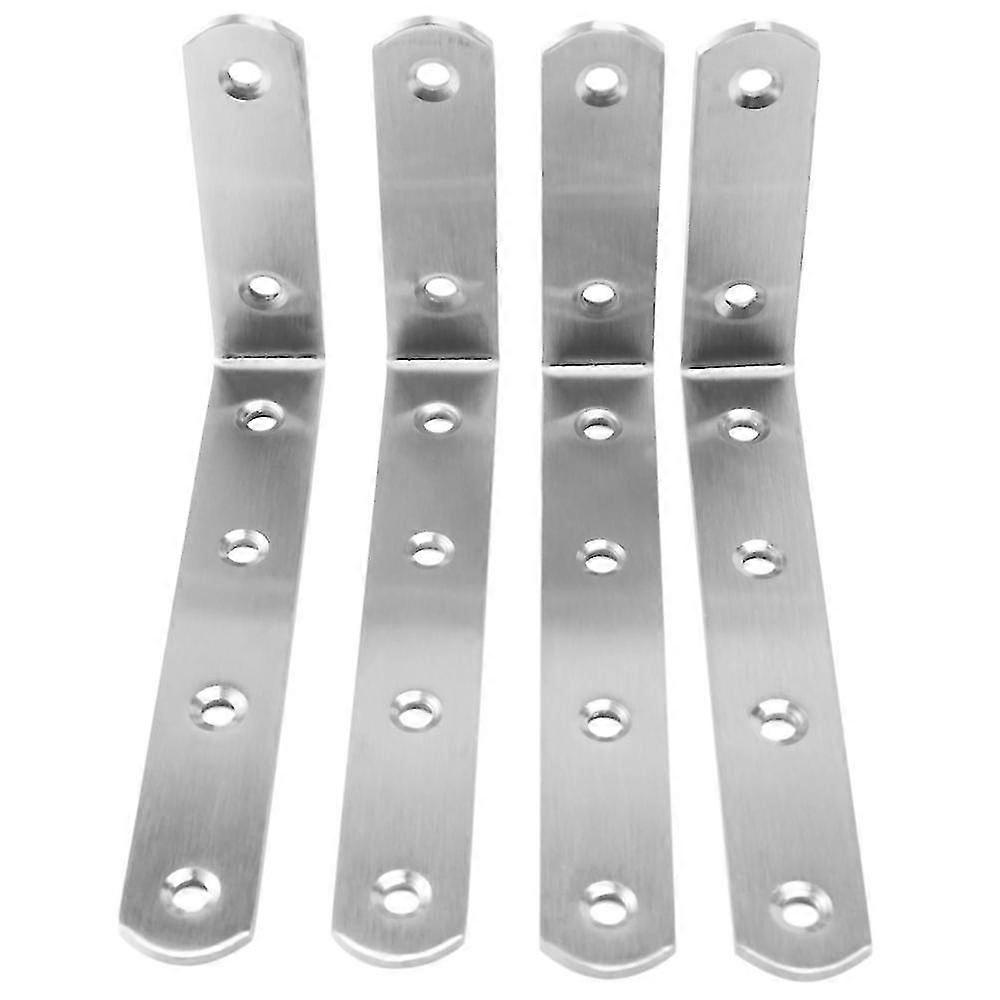 4pcs Corner Brackets 3 X 5 Inch,right Angle Bracket 304 Stainless Steel With Screws,l Shaped Bracke