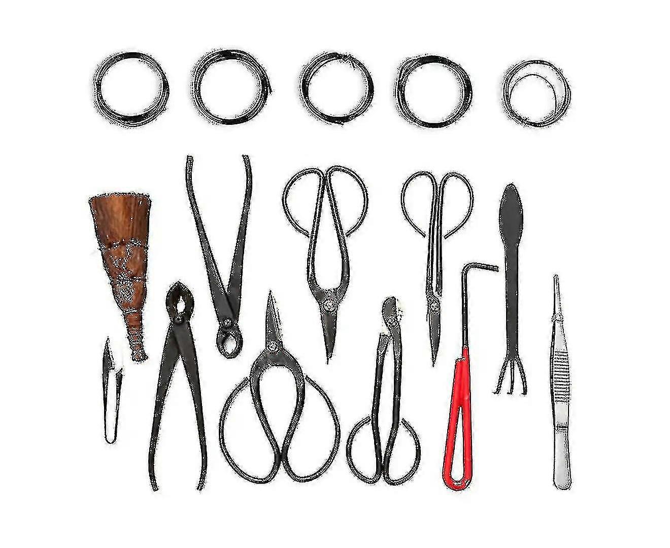 16pcs Garden Tool Set Steel Kit Scissors With Nylon Case
