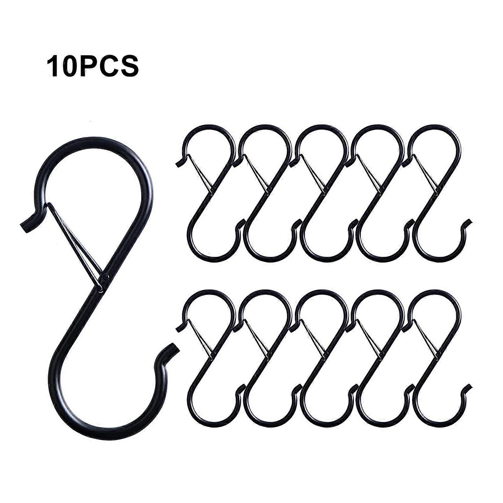 10PCS Heavy Duty S Hooks Buckle Waterproof and Long Service Time Hooks for Hanging Plants Coffee Cups Pots