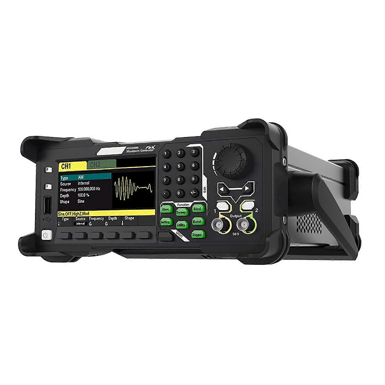 HDG3012B Arbitrary Waveform Signal Generator - 15MHz Frequency Range, Dual Channels, 300MSa/s Sampling Rate, 16-bit Resolution, Modulation Functions, 