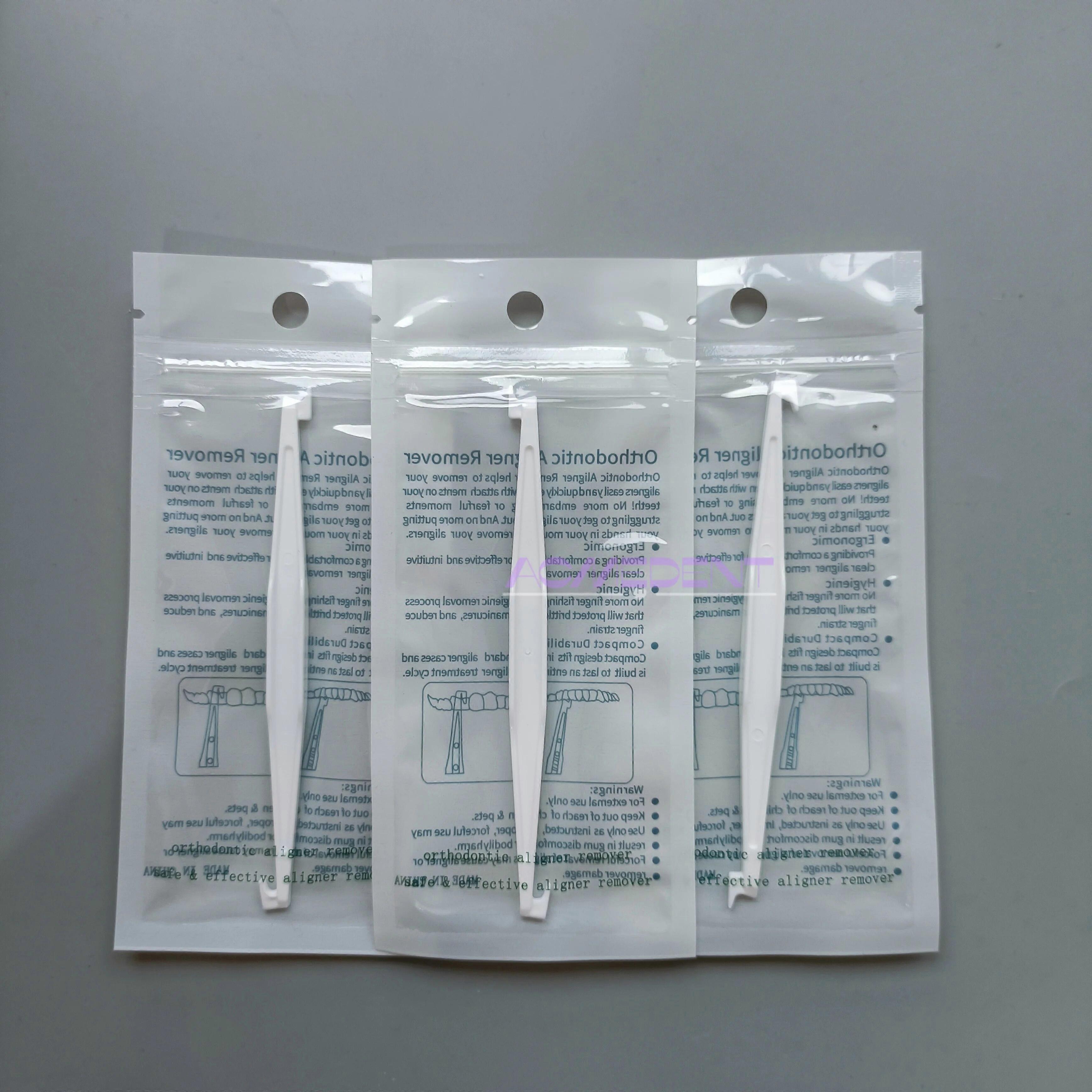 20ピース歯科除去ツール歯科矯正アライナーは、目に見えない取り外し可能なブレースプラスチックフックオーラルケアを取り外します