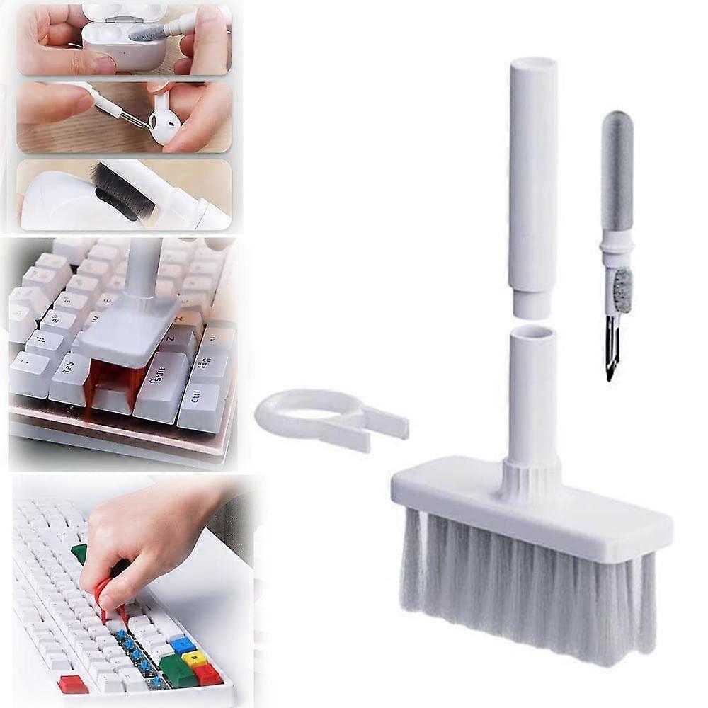 5 in 1 Keyboard Cleaning Brush Kit Multifunctional Earphone Cleaner with KeyCaps Puller Gaming Mechanical