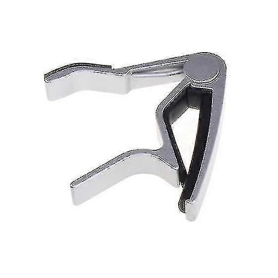 Perfect Folk Acoustic Guitar Trigger Change Capo Silver