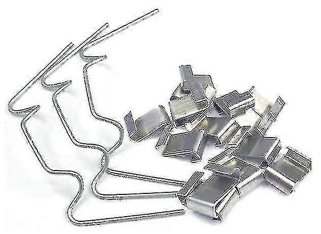 Greenhouse Glazing Clips Glass Pane Fixing Stainless Steel Overlap Garden Care 50 Pcs W+z Clips