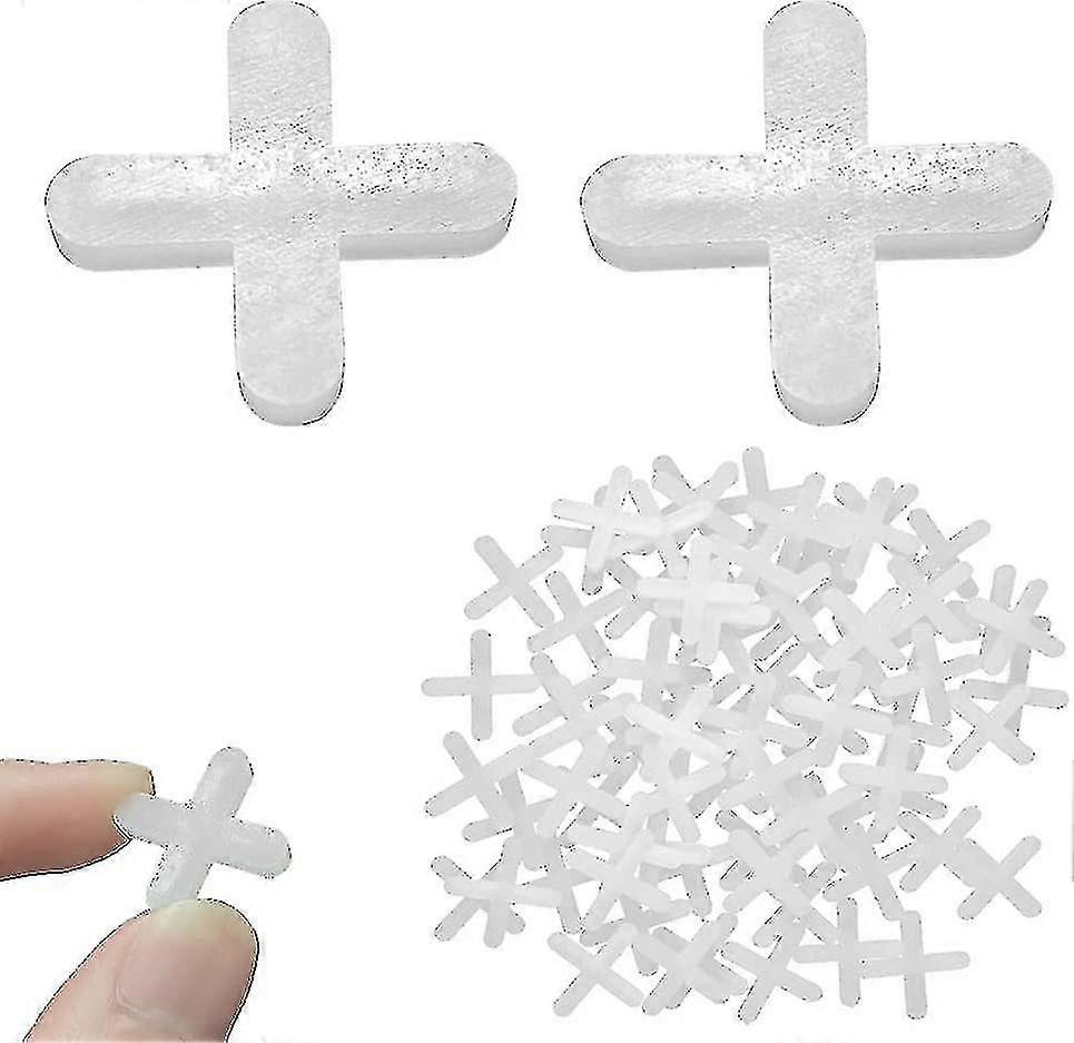 1000pcs Tile Spacers 4mm Spacers Slab Spacers Plastic Cross Shaped Tile Spacers