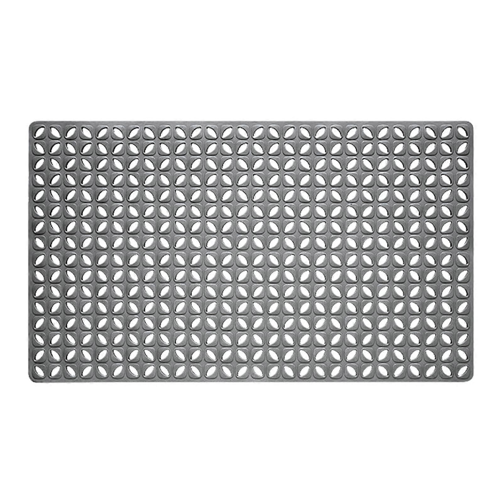 Floor Mat Smooth Wall Absorption Double Anti-skid Multiple Drainage Holes Elastic Non-slip Waterproof Hollow Floor Carpet Bathroom Supply KAESI