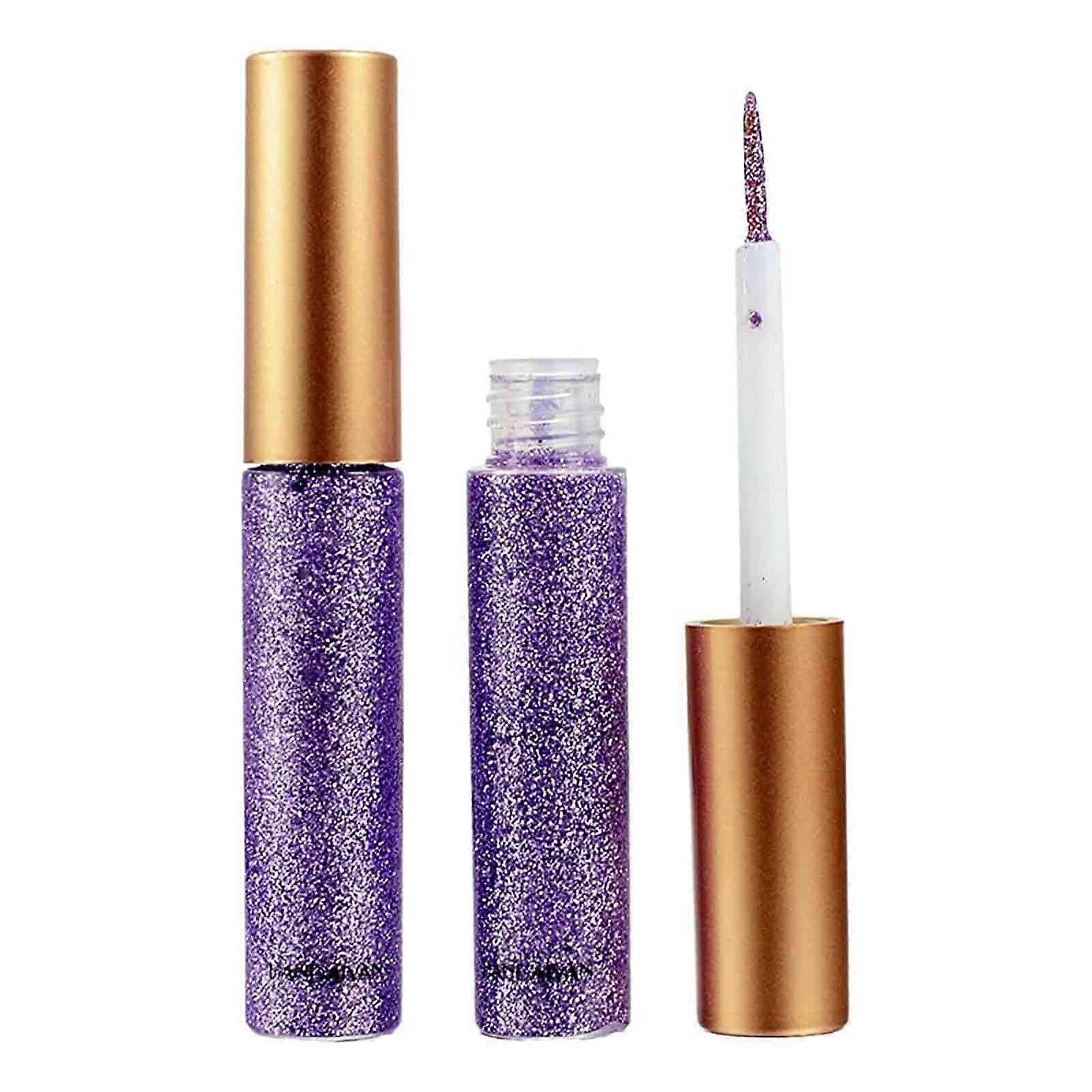 1 قطعة السائل كحل مجموعة بريق السائل كحل للماء وميض الذهب الملونة كحل العيون ماكياج 5ML