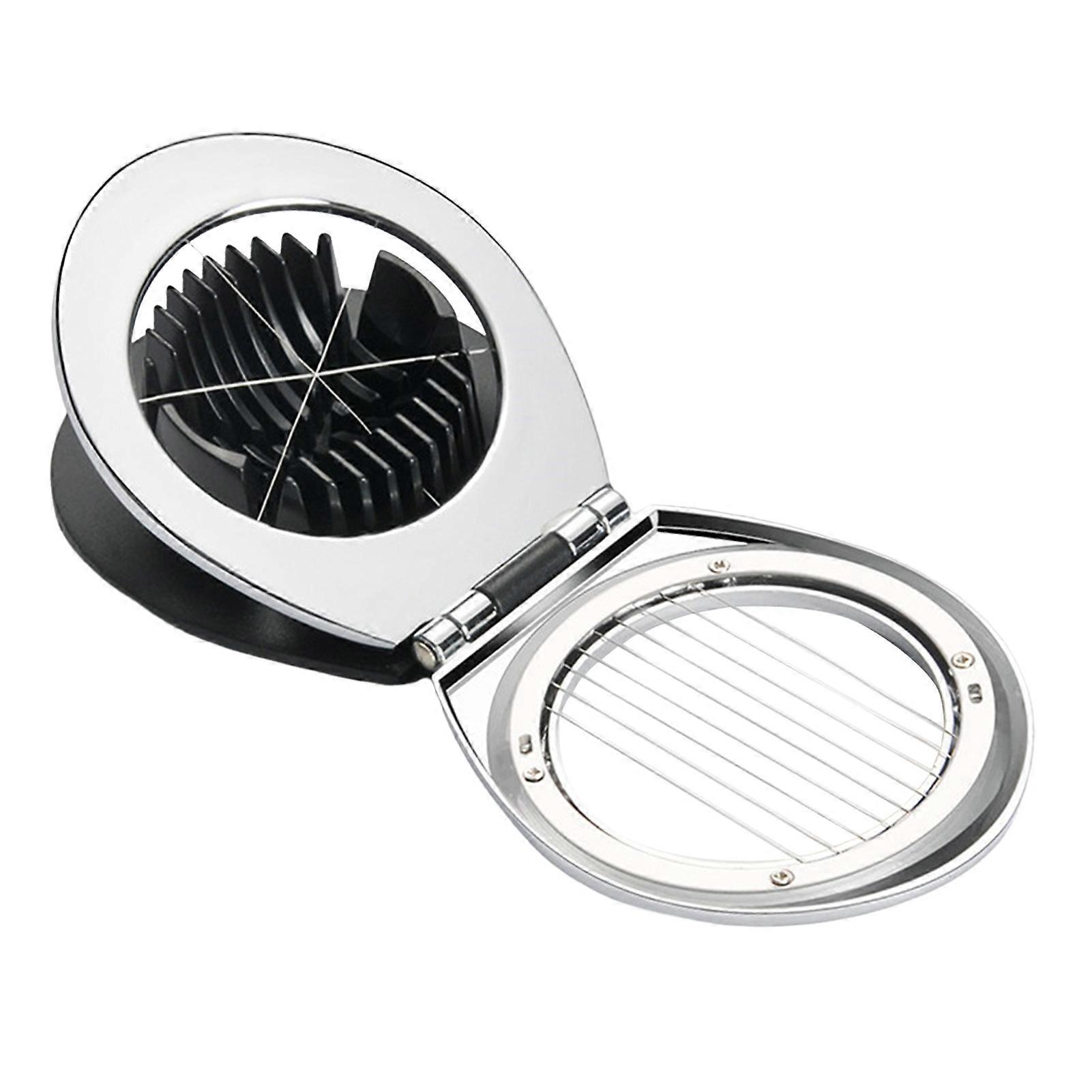 Egg Slicer 2 Modes High Hardness Rust-proof Uniform Thickness Ergonomic Handle 2 in 1 Egg Cutter Kitchen Gadget KAESI