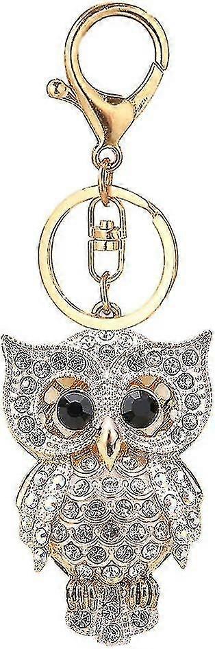 Crystal Owl Keychain Rhinestone