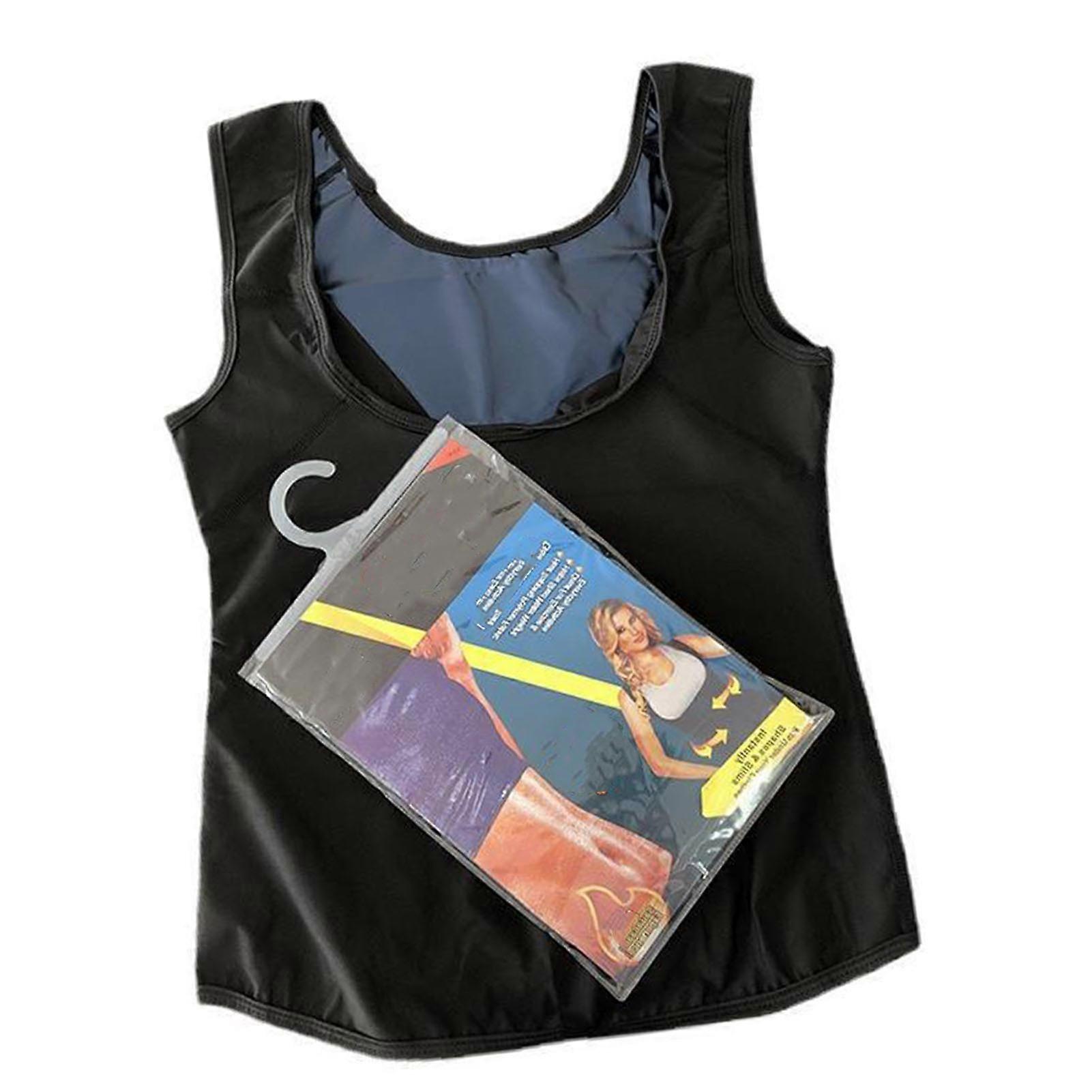 Men Sauna Vest Quick Drying Light Comfortable Compression Sweating Training Slimming Sauna Vest M