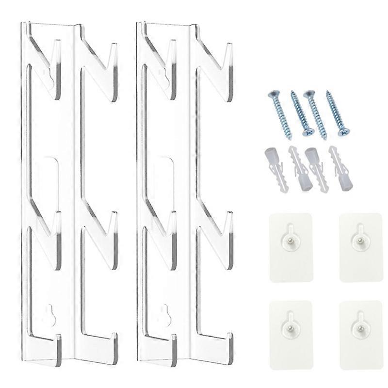2PCS 2-Tier Universal Game Controller Headset Holder Stand for Controller Stand Clear Headphone Hol