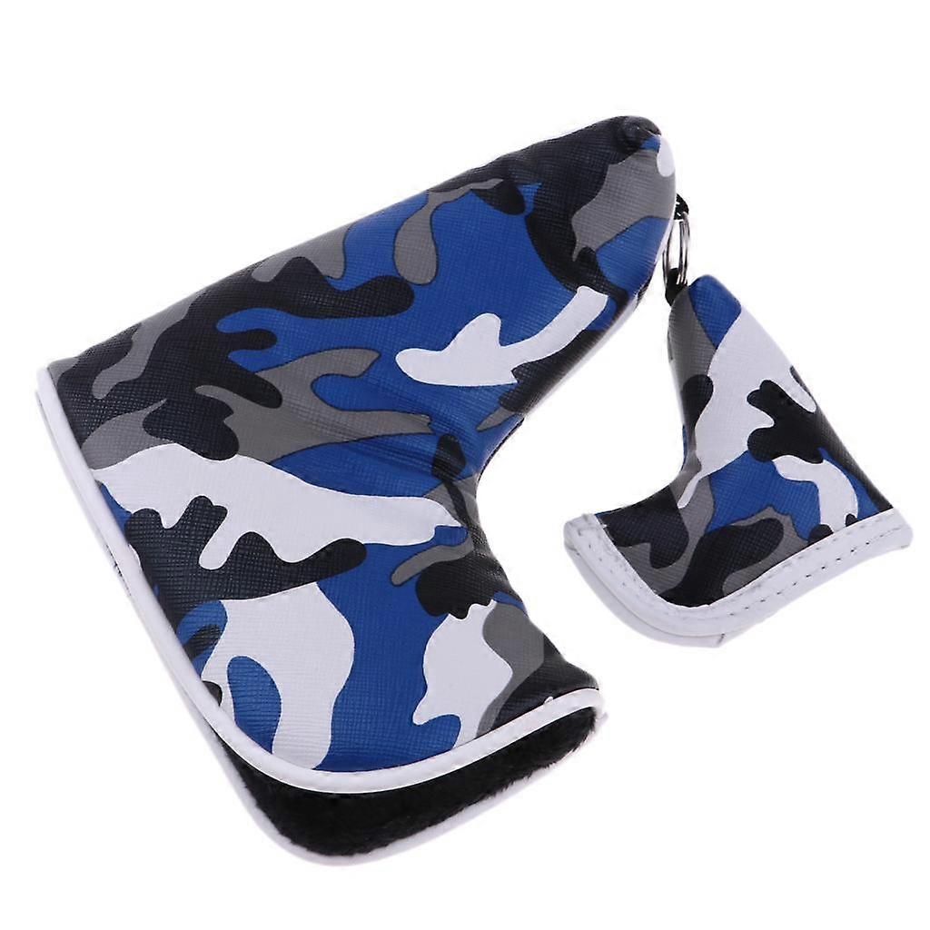 Multi-function Golf Blade Putter Head Cover Headcover Protector Bag Blue