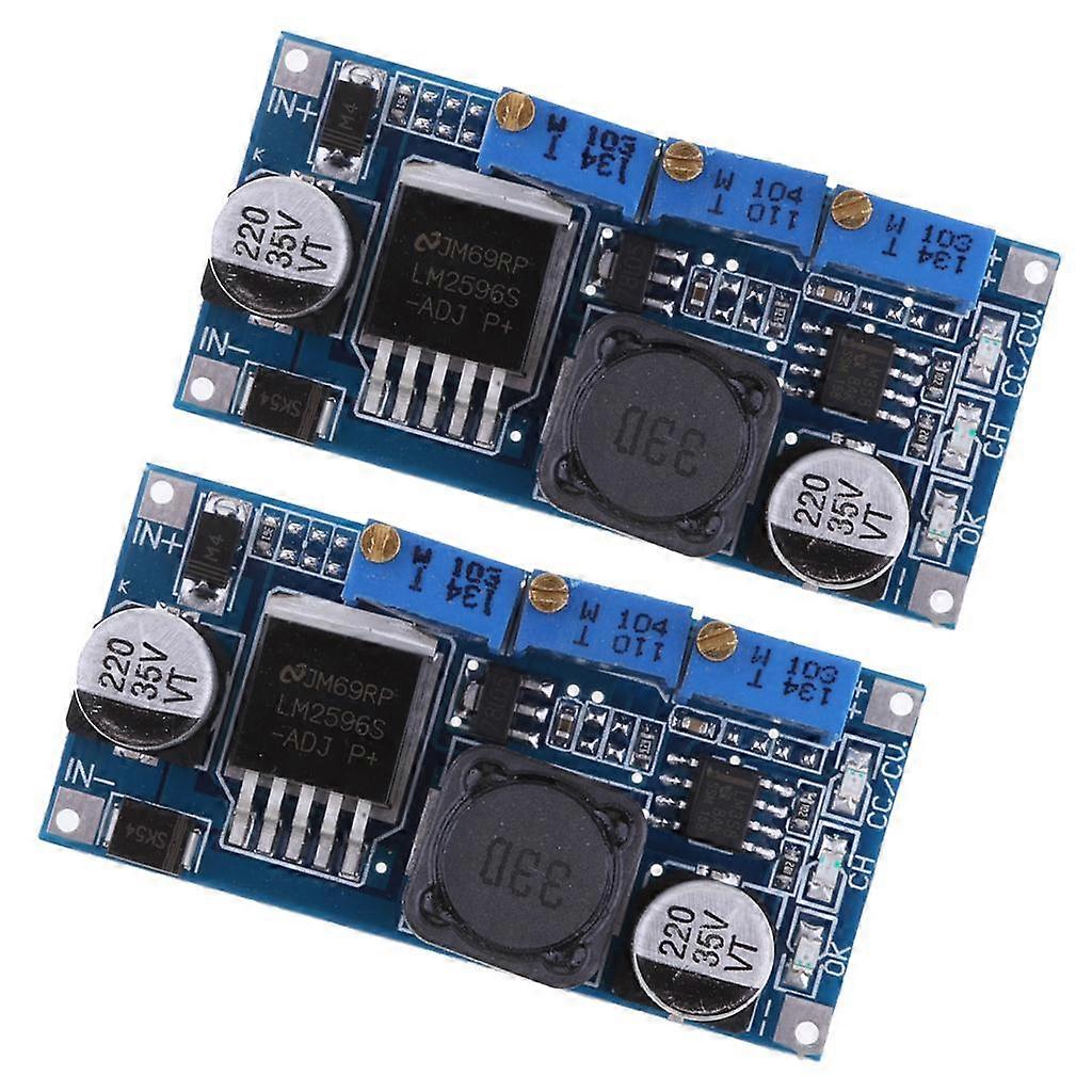 2x DC-DC LM2596  Adjustable Power Supply CC-CV Module LED Regulator