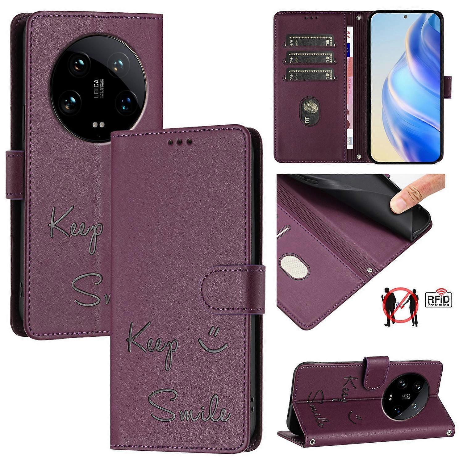 Smile RFID Leather Case For Xiaomi 14 Ultra