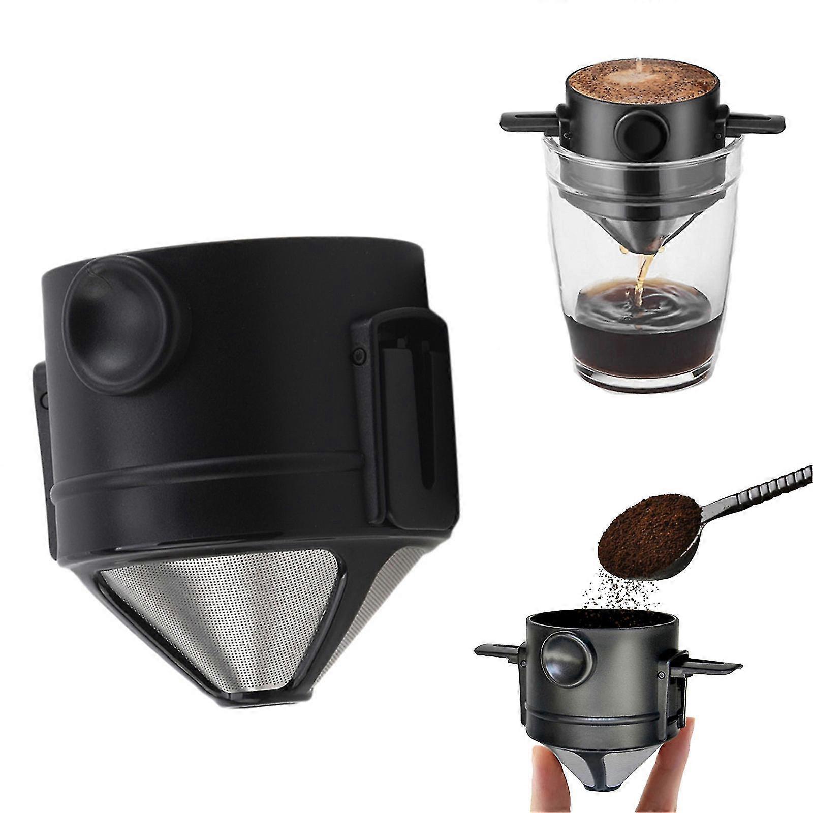 Kaffeefilter Faltbares Brühen Edelstahlfilter für jede Tasse geeignet