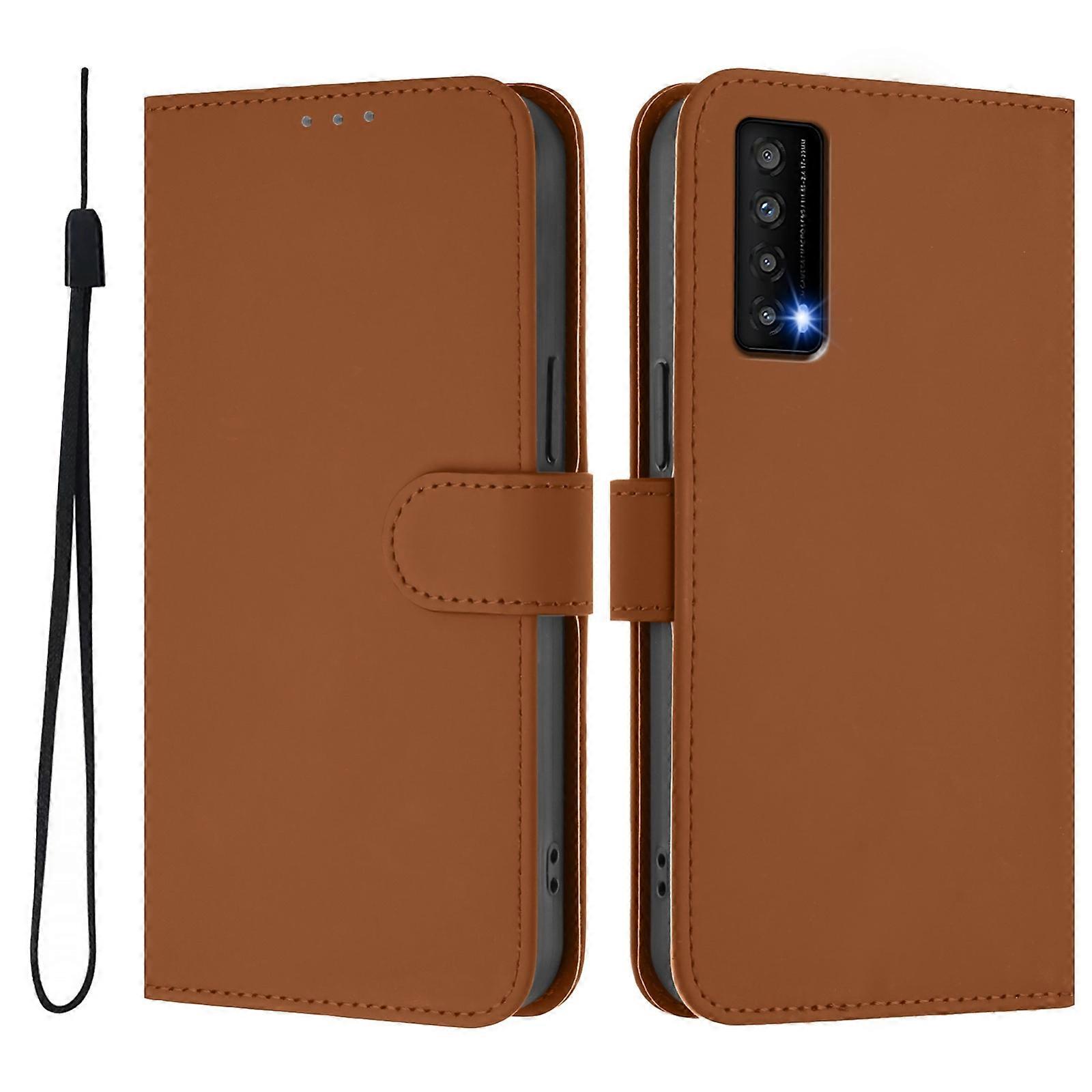 Solid Color PU Case For TCL Stylus