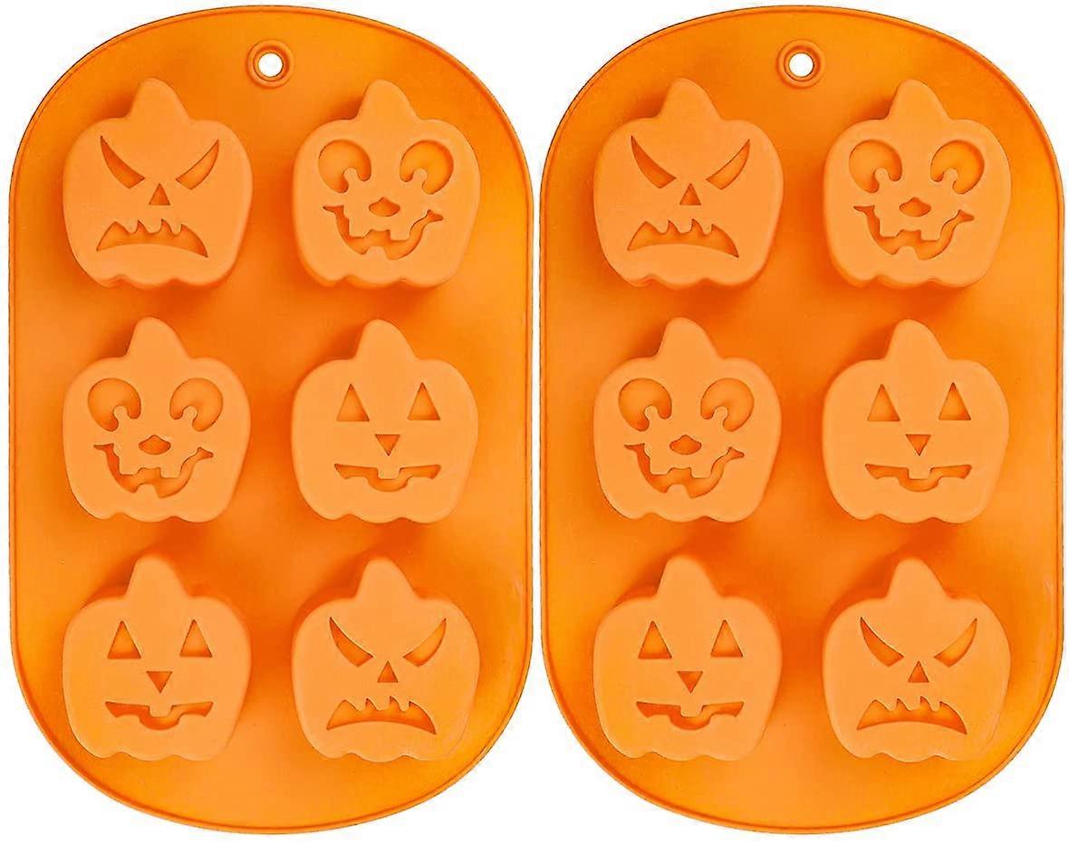 2er-Pack Silikon-Kürbisform, Silikonformen für Pudding, Süßigkeiten