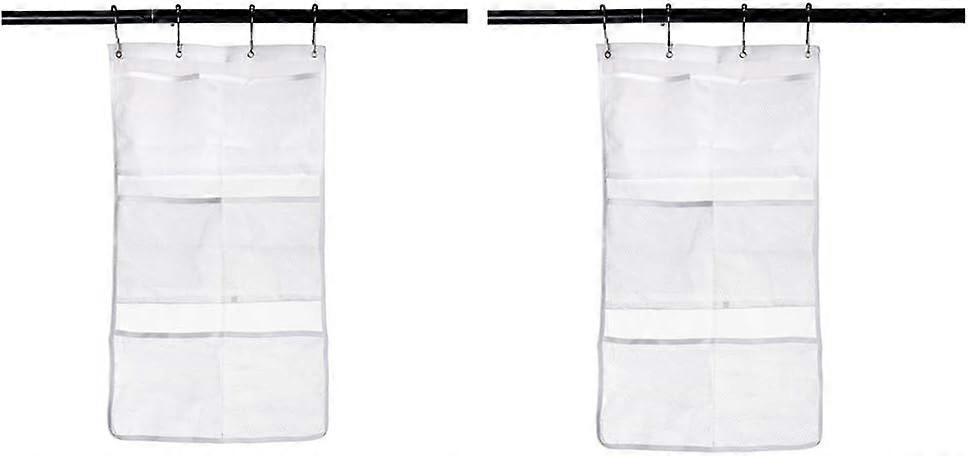 2-Pack Mesh Shower Organizer - Hanging Bathroom Caddy with 6 Pockets (1 Pack)