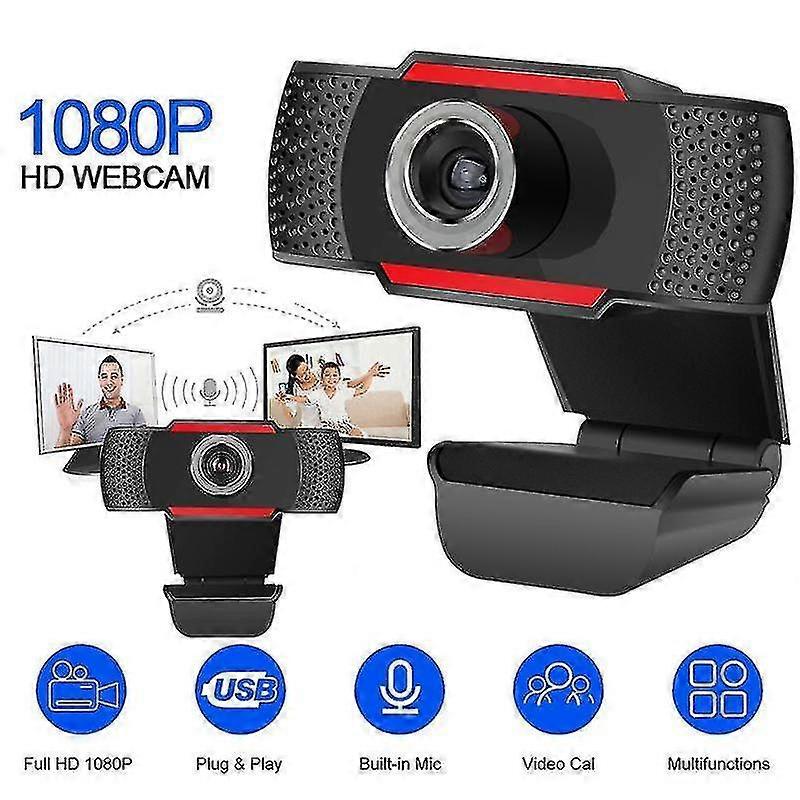 1080p Hd Webcam Mini Computer Pc Webcamera With Mic Rotatable Cameras For Broaast Video