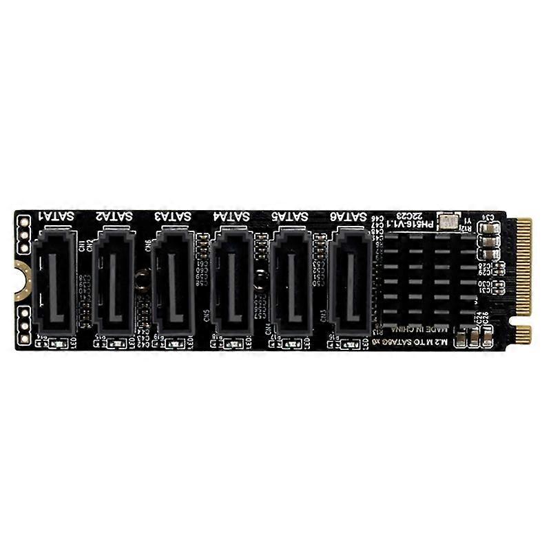6 منافذ Sata إلى M2 PCIE 3.0 محول الناهض بطاقة توسيع القرص الصلب Nas-Synology