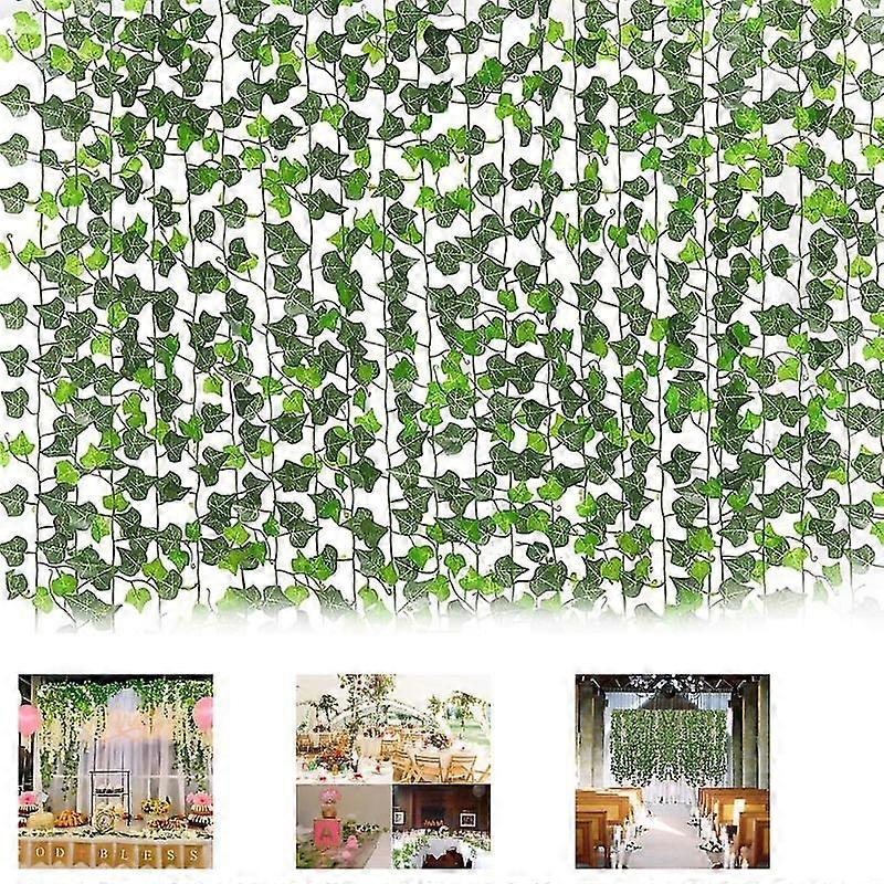 12 Pcs Artificial Ivy Garland, Artificial Hanging Rattan Plants