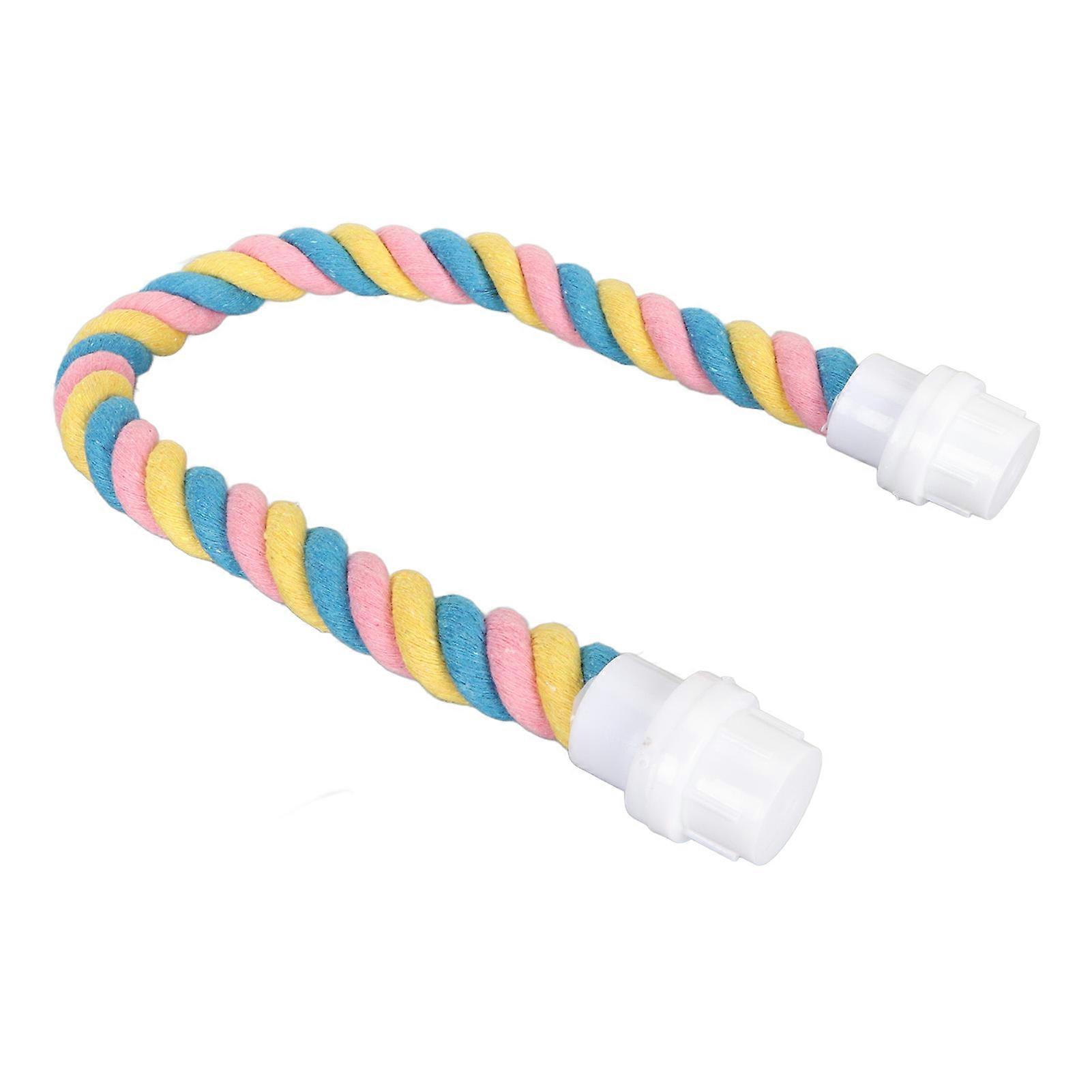 Parrot Rope Perch: Flexible Cotton Swing Stand for Small Medium Parrots