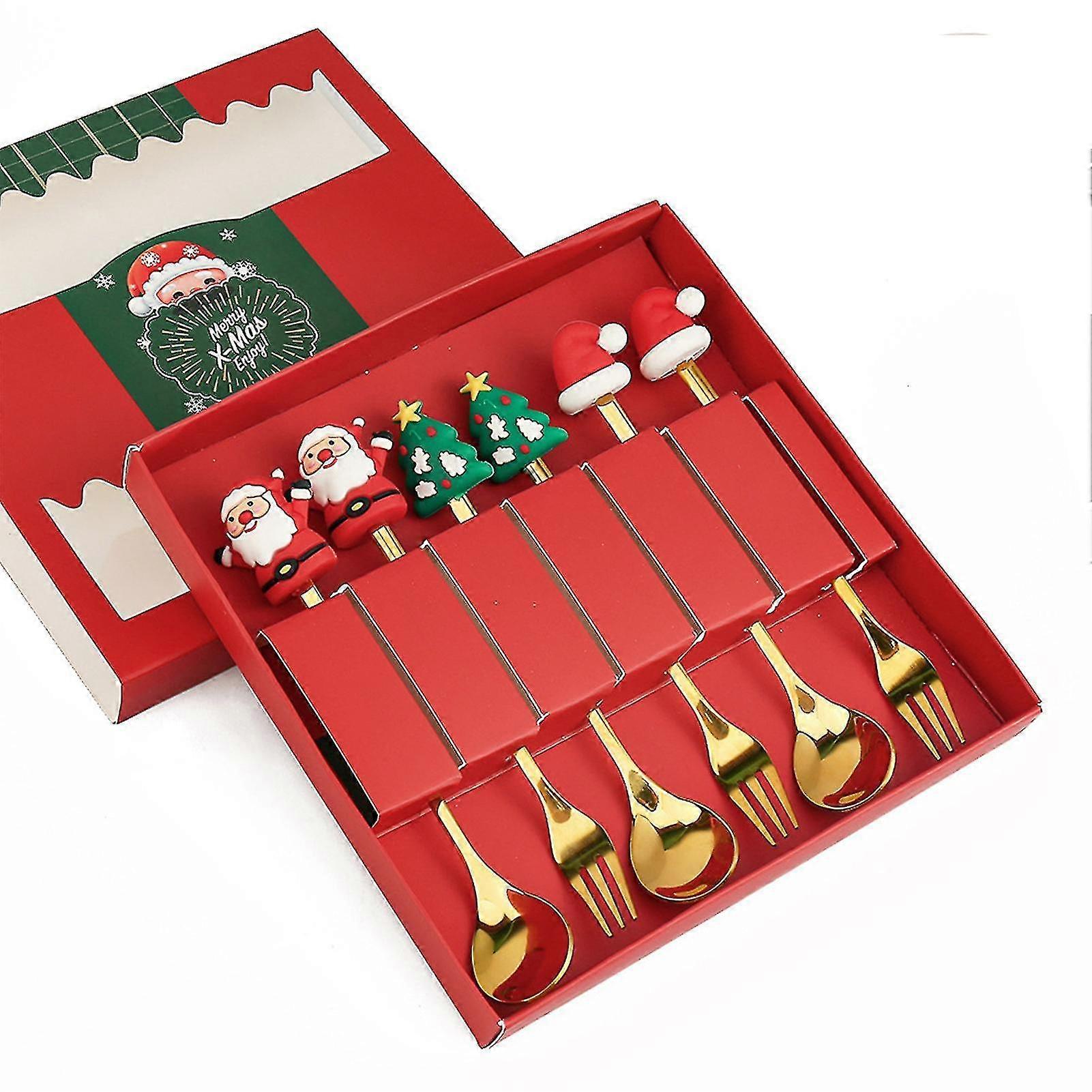 Christmas Flatware Set Classic Xmas Flatware Set Stainless Steel Made Kitchen Tableware J