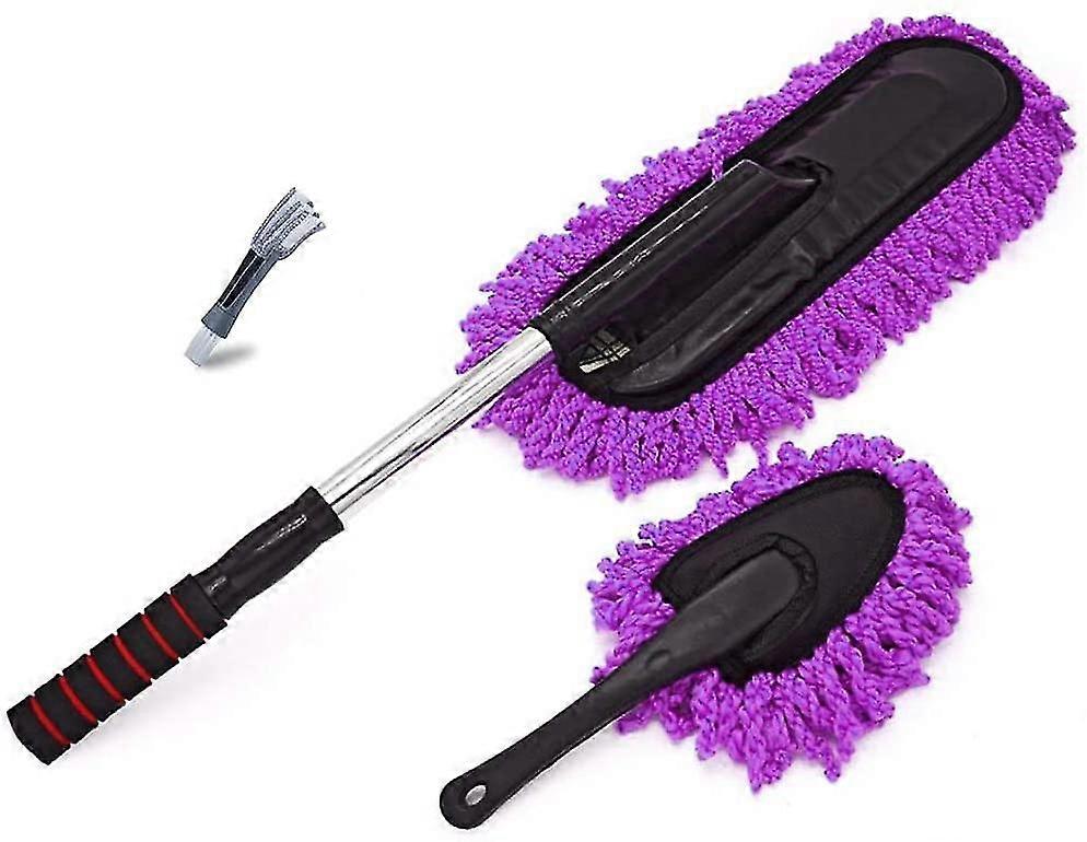 Microfiber Car Duster-multipurpose Car Duster Exterior Brush With Extended Handl
