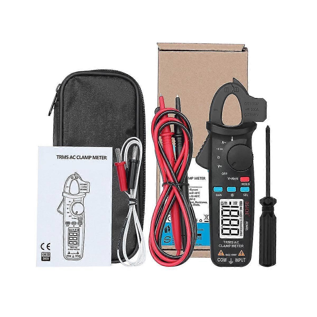 Acm81 Digital Clamp Meter Auto- Trms 200a Current Dc Ac Multimeter Ohm Diode Temperature Ncv Teste