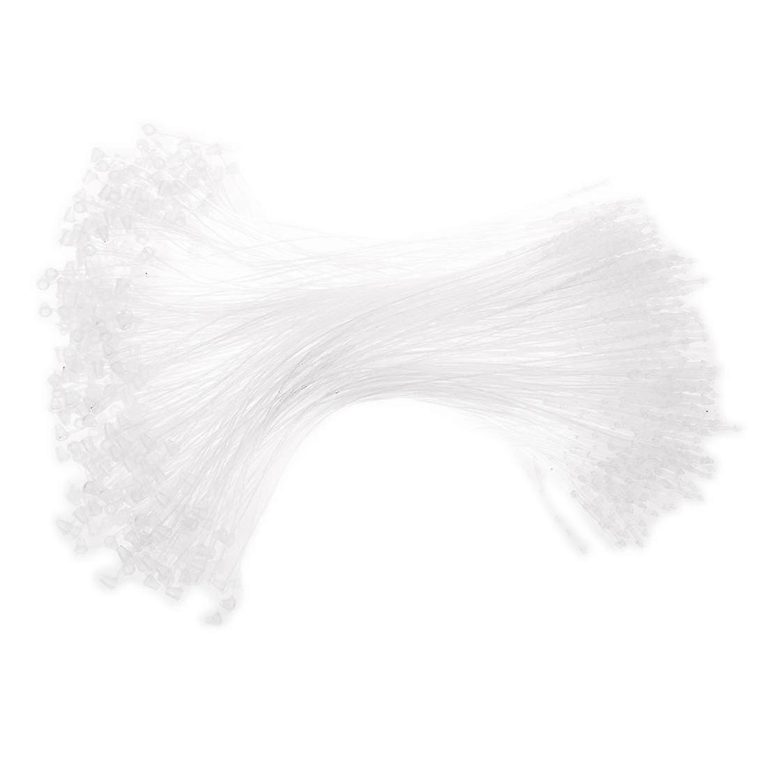 500 pezzi Bianco Snap Lock Pins Loop Prezzo Tag Fastener 7 "180mm