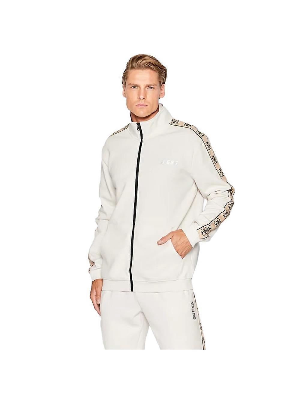 Guess Full Zip Vest Men White