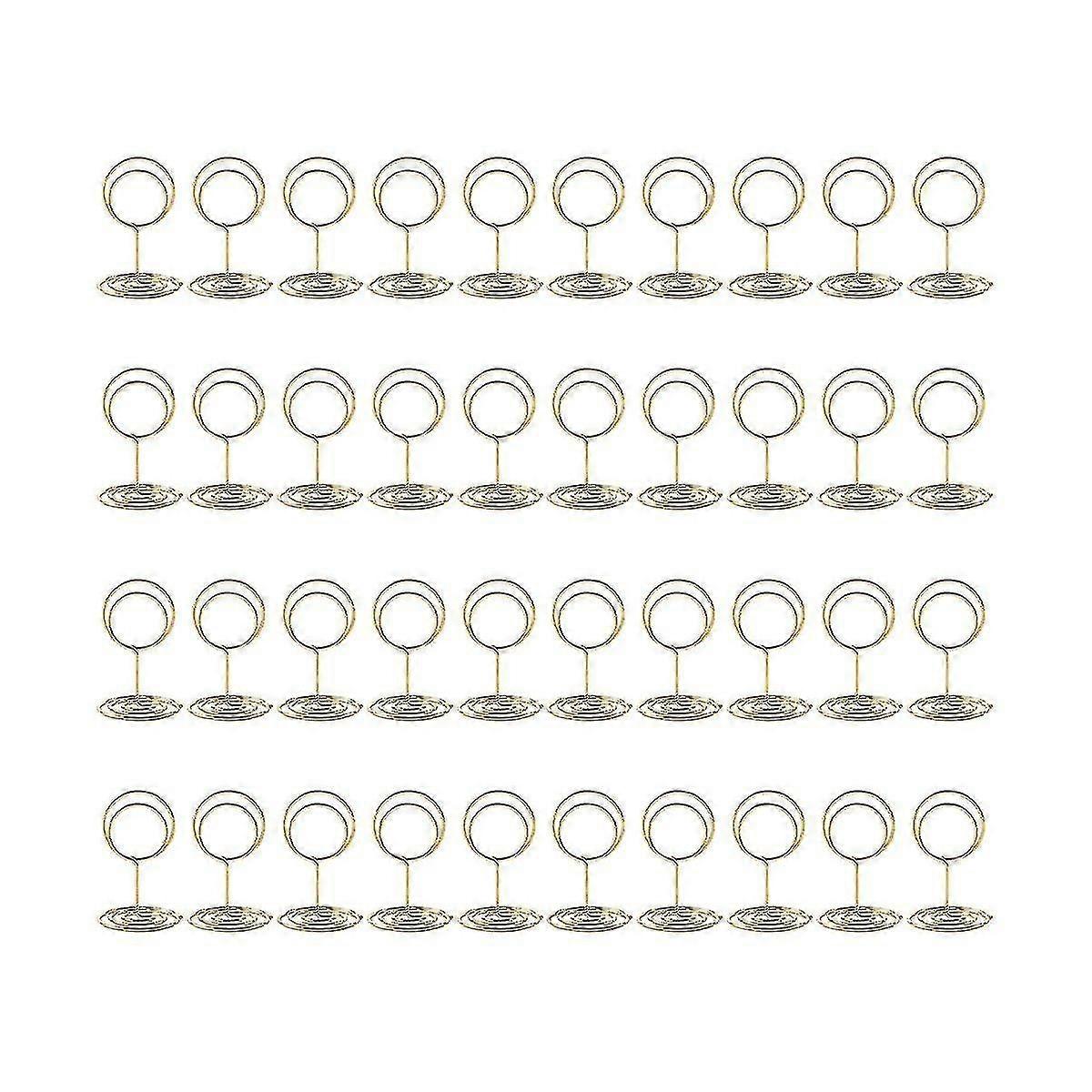 40pcs Porte-Numéro De Table, Porte-Carte De Place, Porte-Carte De Table, Porte-Photo Pour Réception De Mariage-FCY