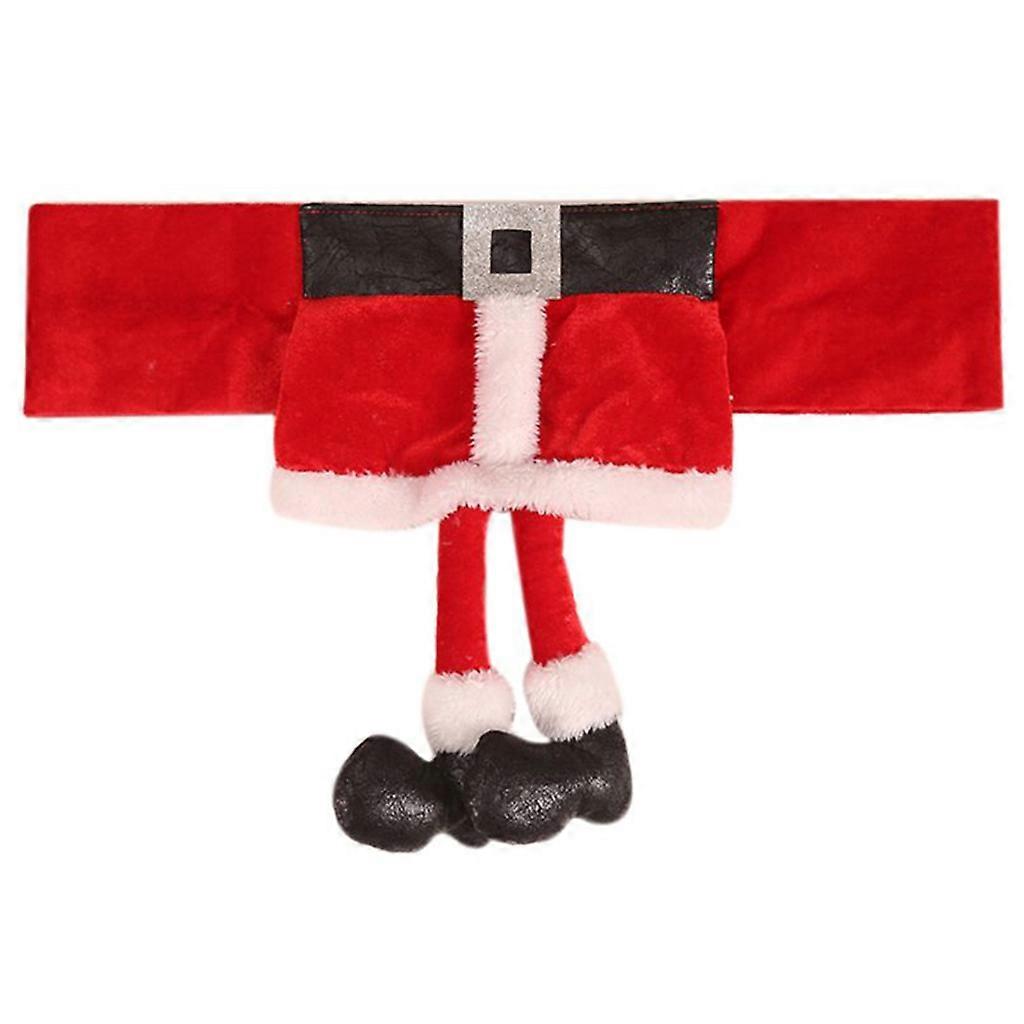 Julstolsöverdrag Jultomten Bälte Middagsstol Baksida Julfestdekor