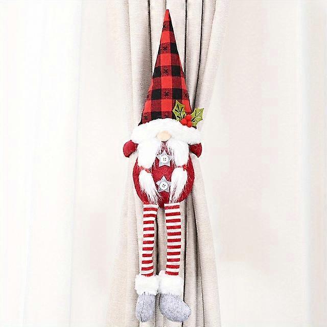 1pc Christmas Curtain Buckle Strap Dwarf Mr. and Mrs. Curtain Buckle Clip Christmas Decoration Home