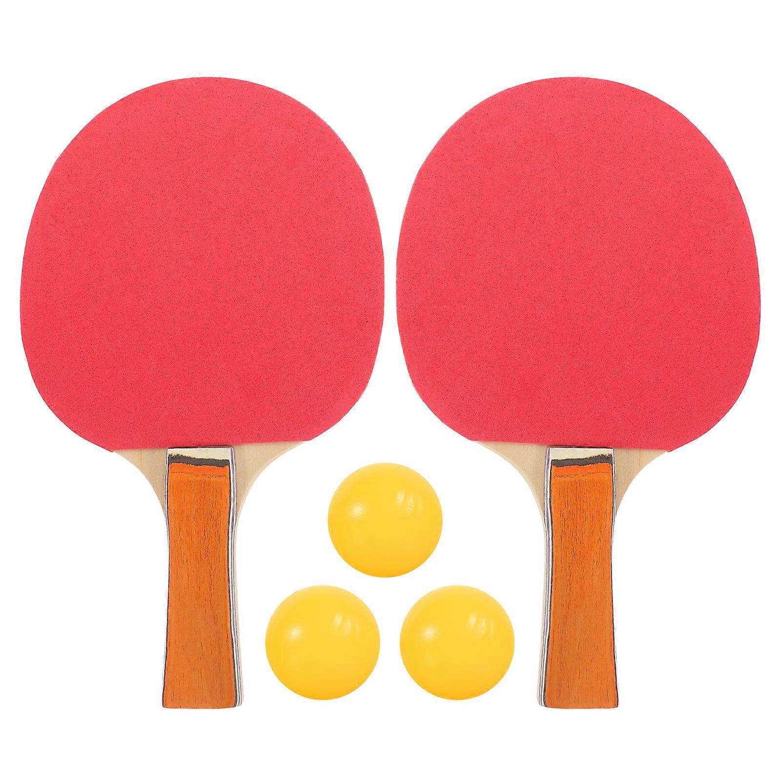 Rubber Faced Table Tennis Racket Beginner Training Ping-pong Board Table Tennis Racket Set