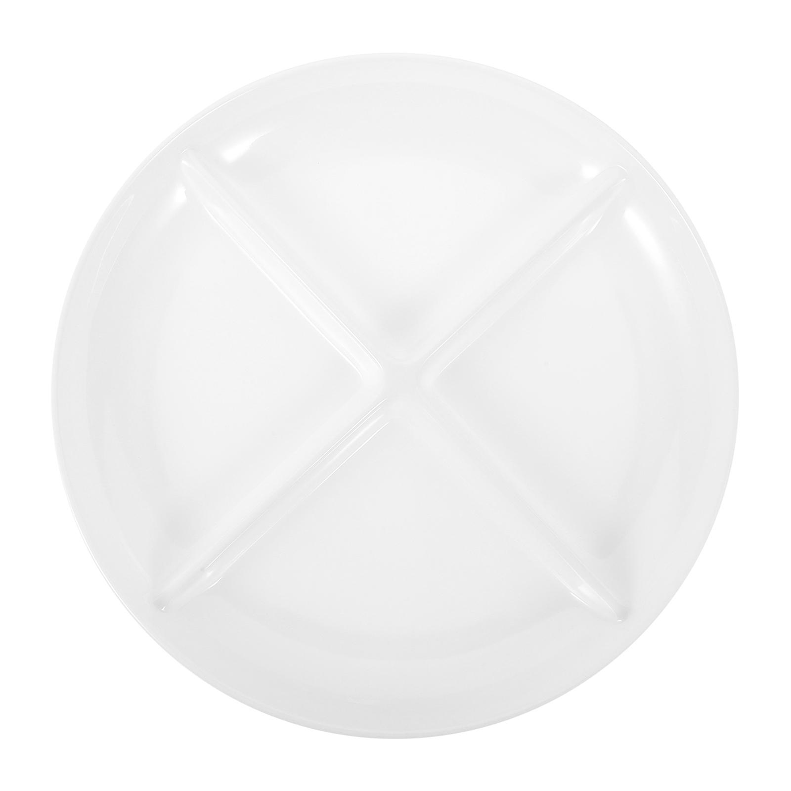 Divided Fruit Plate Multi-grid Storage Plate Kitchen Fruit Dish Home Snack Plate